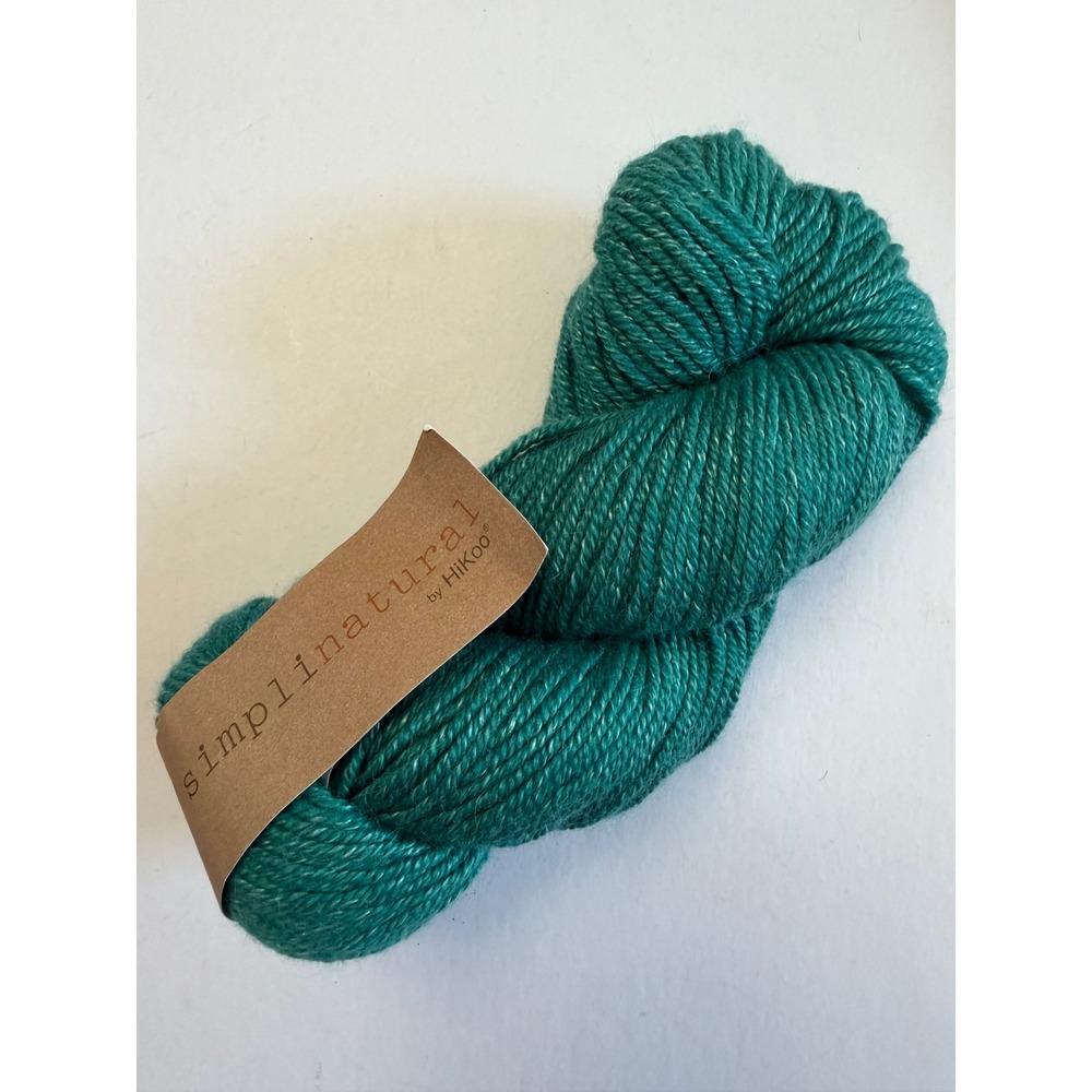New HiKoo Simplinatural Yarn Deep Turquoise Teal Alpaca Merino Silk